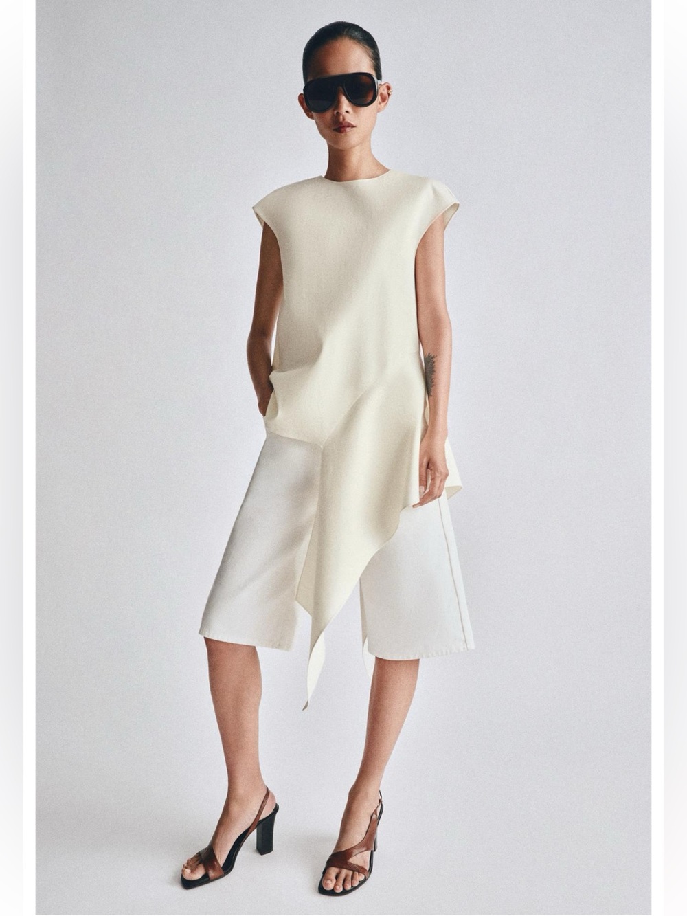 ZARA ZW COLLECTION ASYMMETRIC TOP